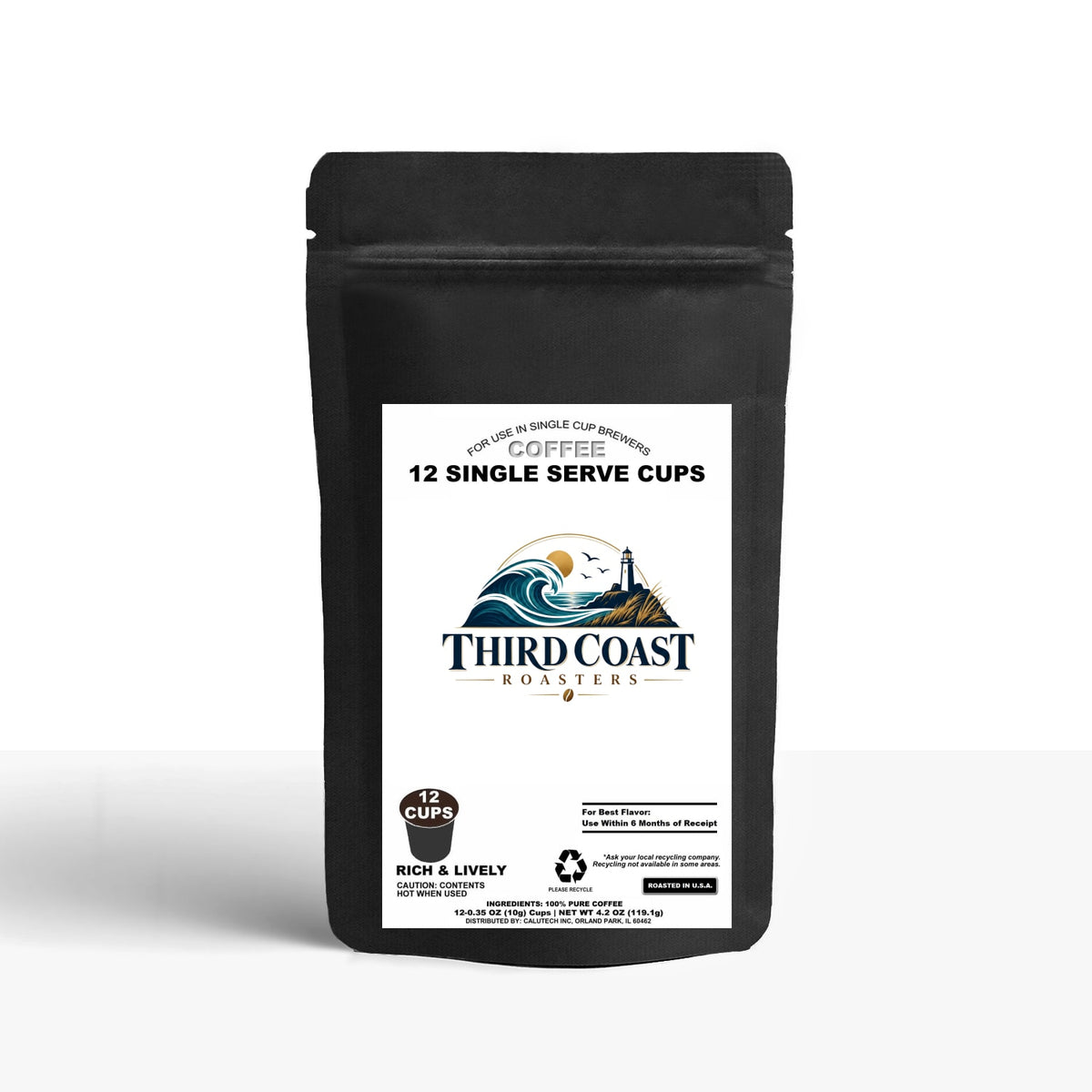 12 Pack Single Serve Coffee Capsules